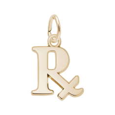 10k Yellow Gold Pharmacy Flat Charm 1