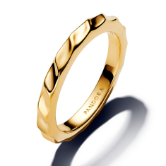 Pandora Essence Rippled Band Gold-Plated Ring 1