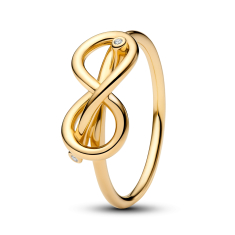 Pandora Infinity Knot Gold-Plated Ring 1