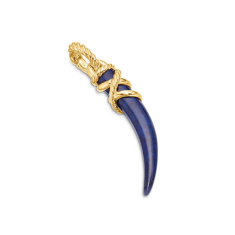 David Yurman Tusk Amulet with Lapis and 18K Yellow Gold 1