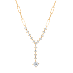 1/2ctw Diamond 10k Yellow Gold Y-Drop Necklace 1