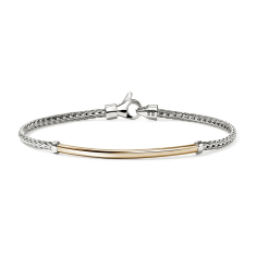 John Hardy Essential Two-Tone Sterling Silver and Yellow Gold Bracelet 1