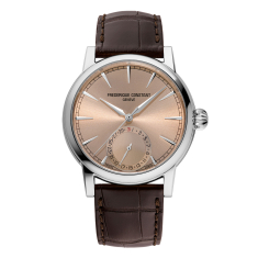 Frederique Constant Manufacture Classic Date Champagne Dial Brown Alligator Strap Watch 40mm - FC-706SAL3H6 1