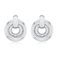 Sterling Silver Door Knocker Earrings 1