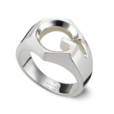 Gucci G Cube Sterling Silver Ring - Size 8 1