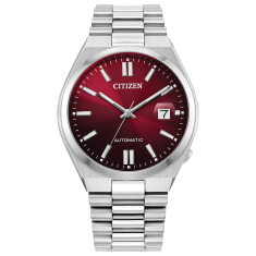 Citizen TSUYOSA Automatic Burgundy Dial Stainless Steel Bracelet Watch 40mm - NJ0150-56W 1