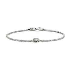 John Hardy Essential 1/6ctw Diamond Pave Sterling Silver Bracelet 1