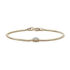 John Hardy Essential 1/6ctw Diamond Pave 14k Yellow Gold Bracelet 1