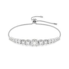 Swarovski Crystal Matrix Gradient Cubic Zirconia Rhodium-Plated Bracelet 1
