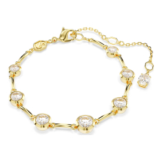 Swarovski Crystal Imber Round Zirconia Gold-Tone Plated Bracelet 1