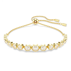 Swarovski Crystal Imber Round Crystal Gold-Tone Plated Adjustable Bracelet 1