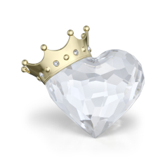 Swarovski Crystal Symbolica Heart with Crown 1