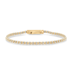 14k Two-Tone Gold 2.75mm Ice Chain Bracelet 1