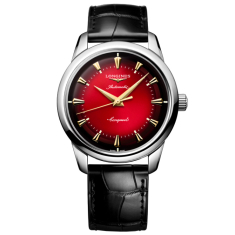 Longines Conquest Heritage Year of the Snake Limited Edition Red Dial Black Leather Strap Watch 40mm - L16514092 1