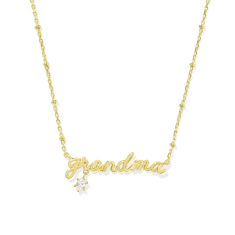 Kendra Scott Grandma Crystal Short Pendant Necklace, Gold-Plated 1