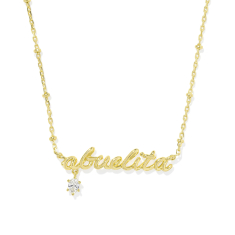 Kendra Scott Abuelita Crystal Short Pendant Necklace, Gold-Plated 1