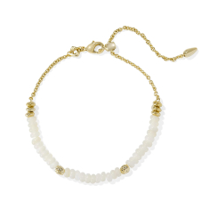 Kendra Scott Deliah Delicate Chain Bracelet in Ivory Mother-of-Pearl 1