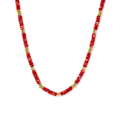 Kendra Scott Deliah Strand Necklace in Red Mother-of-Pearl 1