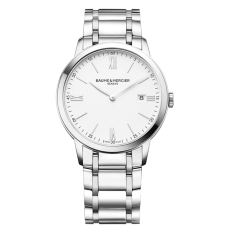 Baume & Mercier Classima 10354 White Dial Stainless Steel Bracelet Watch 40mm - BMM0A10354   1