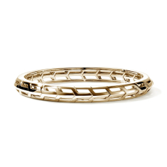John Hardy Icon 50 Yellow Gold Hinged Bangle Bracelet 1