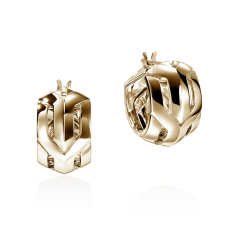 John Hardy Icon 50 Yellow Gold Hoop Earrings 1