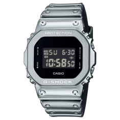 Casio G-Shock G-Steel Fine Metallic Series Digital Silver-Tone Silicone Strap Watch - GM5600YMG-9 1