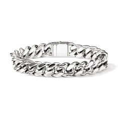 John Hardy 11mm Sterling Silver Curb Chain Bracelet 1