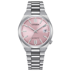 Citizen Tsuyosa Automatic Pink Dial Stainless Steel Bracelet Watch 37mm - NJ0200-50Z 1
