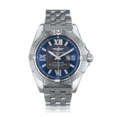 Previously Owned Breitling Galactic Blue Dial Stainless Steel Watch 41mm - A49350 1