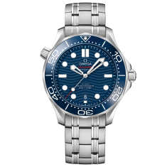 Previously Owned OMEGA Seamaster Diver 300M Blue Dial Stainless Steel Watch 42mm - O21030422003001 1