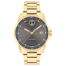 Movado BOLD Verso Automatic Black Dial Gold-Tone Stainless Steel Bracelet Watch 41mm - 3600964  1