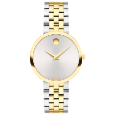 Movado Museum Classic Silver Dial Two-Tone Bracelet Watch 29mm - 0608007  1