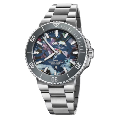Oris Aquis Date Caliber 400 Upcycle Dial Stainless Steel Watch 43.5mm - 733 7789 4150 8 23 04PEB 1