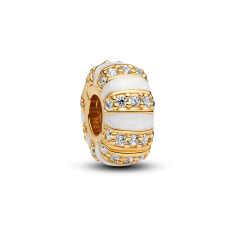 Pandora Stones & Enamel Gold-Plated Clip Charm 1