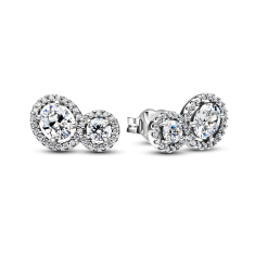 Pandora Embracing Halo Stud Earrings 1