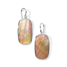 IPPOLITA Rock Candy Rectangle Drop Earrings in Brown Shell 1