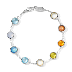 IPPOLITA Lollipop 9-Stone Sterling Silver Bracelet in Wildflower 1