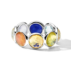 IPPOLITA Lollipop All-Stone Sterling Silver Eternity Ring in Wildflower 1