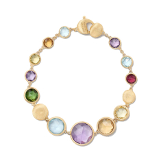 Marco Bicego Jaipur Color 18k Yellow Gold Graduated Gemstone Bracelet 1