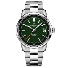 Breitling Top Time B31 Green Dial Stainless Steel Watch 38mm - AB3113171L1A1 1