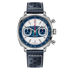 Breitling Top Time B01 Martini Racing Blue Leather Strap Limited Edition Watch 38mm - AB01772A1G1X1 1