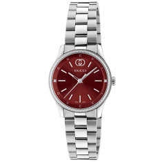 Gucci G-Timeless Burgundy Dial Stainless Steel Watch 29mm - YA1265069 1