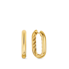 David Yurman DY Madison Smooth Hoop Earrings in 18K Gold, 24.3mm 1