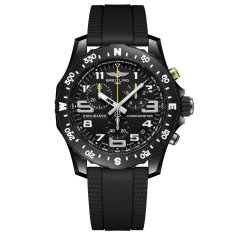 Breitling Chronograph Endurance Pro 44 Black Dial Black Rubber Strap Watch 44mm - X82310E51B1S2 1