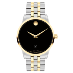 Movado Museum Classic Automatic Black Dial Two-Tone Stainless Steel Bracelet Watch 40mm - 0608036  1