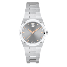 Movado BOLD Quest Mini Grey Dial Stainless Steel Bracelet Watch 28mm - 3601290  1
