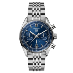 TAG Heuer CARRERA Chronograph Blue Dial Stainless Steel Watch 39mm - CBS2212.BA0048 1