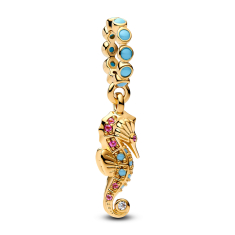 Pandora Seahorse Gold-Plated Dangle Charm 1