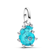 Pandora Blue Murano Glass Sea Snail Dangle Charm 1
