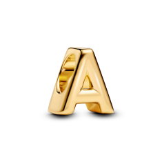 Pandora Letter A Alphabet Gold-Plated Charm 1